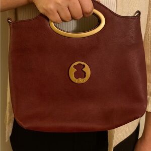 Tous Burgundy Handbag